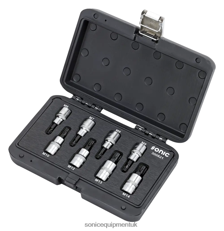 Sonic Bit Socket Ribe Set 1/2" 8Pcs Bmcs Latest 6JD02285