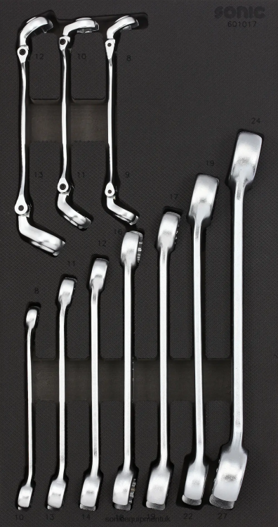 Sonic Flare Nut Wrench Set Sfs 1/3 10-Pcs Practical 6JD02809