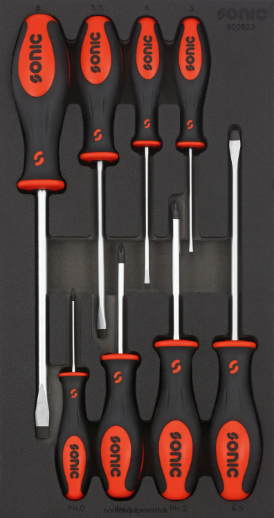 Sonic Screwdriver Set Sfs 1/3 8-Pcs Reliable 6JD02826