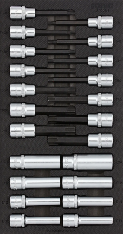 Sonic Socket & Socketbit Set 1/2" Sfs 1/3 22-Pcs Reliable 6JD02830