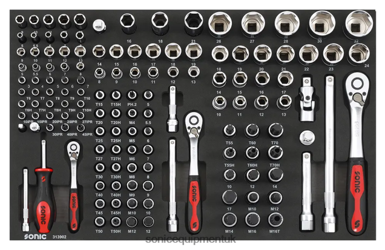 Sonic Bit Socket Set 1/4" 3/8" & 1/2" Sfs 139-Pcs Latest 6JD02225