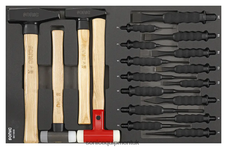 Sonic Chisel & Hammer Set Sfs 19Pcs (Heavy Duty) Latest 6JD02229