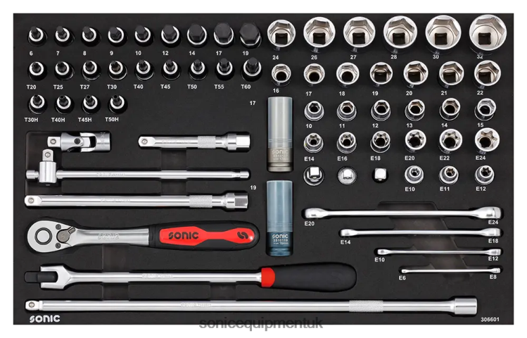 Sonic Combination Set 1/2" Sfs 66-Pcs Practical 6JD02841