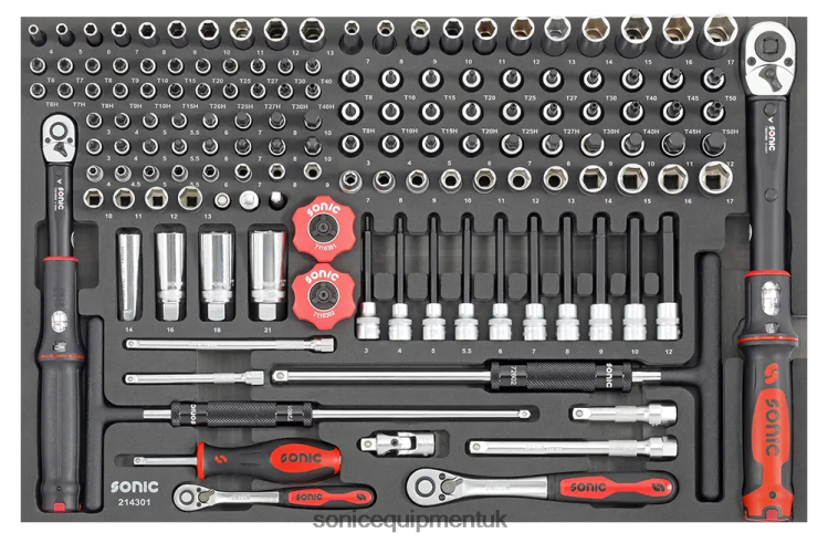Sonic Combination Set 1/4" & 3/8" Sfs 143-Pcs (Motorcycle) Classic 6JD02844