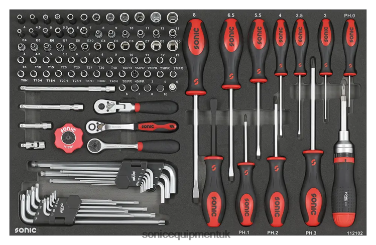 Sonic Combination Set 1/4" Sfs 121-Pcs Classic 6JD02848