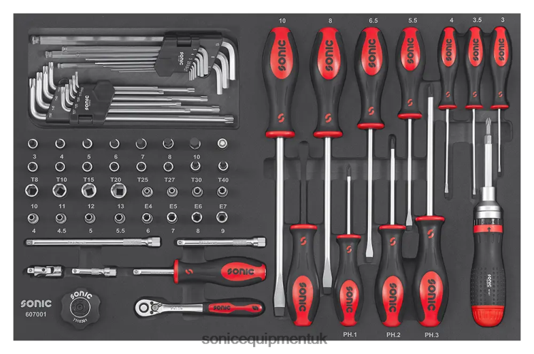 Sonic Eva 70Pc 1/4" Screwdriver Set (S) Reliable 6JD02862