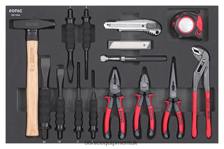 Sonic Pliers Chisel And Hammer Set Sfs 14-Pcs Reliable 6JD02874