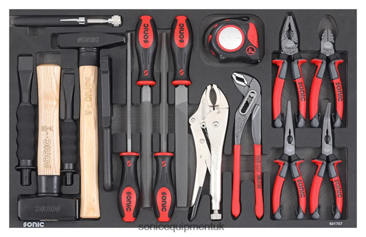 Sonic Pliers Chisel And Hammer Set Sfs 17-Pcs (Sae) Latest 6JD02875