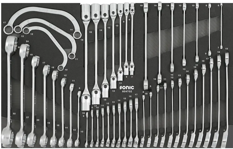 Sonic Wrench Set Sfs 47-Pcs Practical 6JD02901