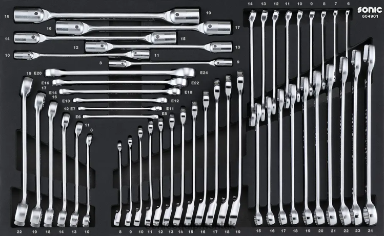 Sonic Wrench Set Sfs 49-Pcs Reliable 6JD02902