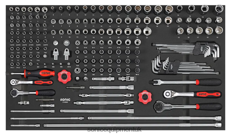 Sonic Socket Combinaton Set 1/4" And 3/8" Sfs 185-Pcs Latest 6JD02915