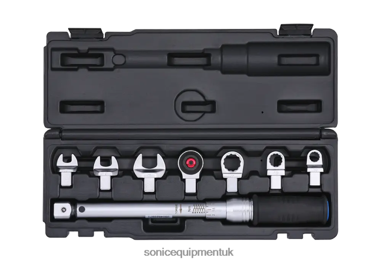 Sonic Torque Wrench Set Exchangeble Head 9X12 Ring+Open 12-60N 8-P Reliable 6JD02360