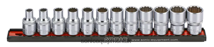 Sonic Socket 1/2" 12 Pt. Set On Rail 12Pt.Cs Reliable 6JD02938