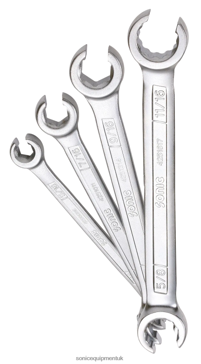 Sonic Flare Nut Wrench Set (Sae) 4-Pcs Practical 6JD02343