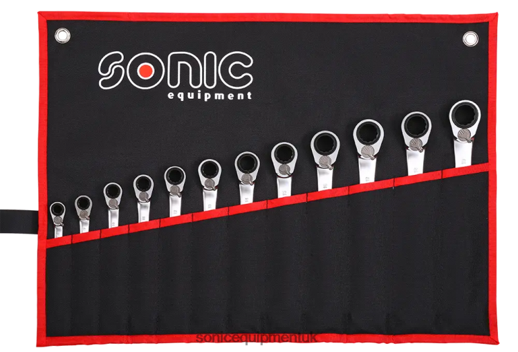 Sonic Reversible Ratcheting Wrench 12Pt.In Pouch 12-Pcs Classic 6JD02346