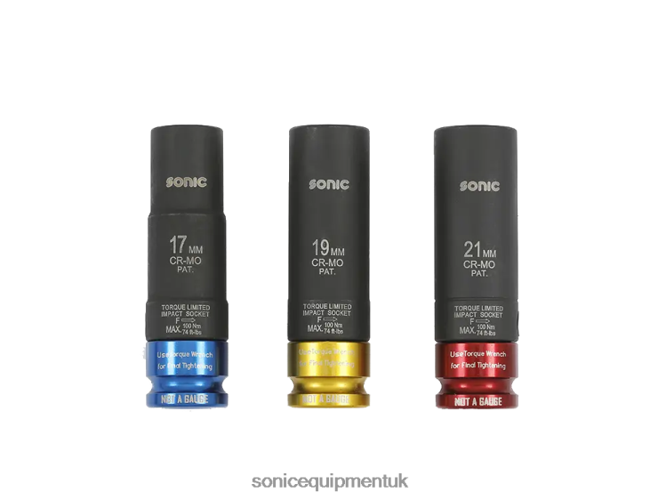 Sonic Torque Impact Socket Set 1/2" 3-Pcs Classic 6JD02594