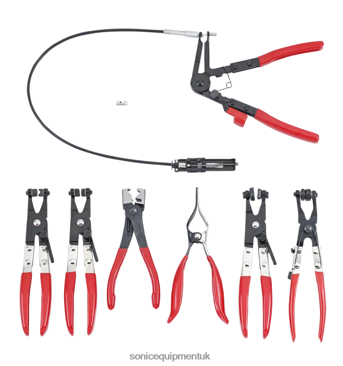 Sonic Hose Clamp Pliers Set 7-Pcs. Practical 6JD02611
